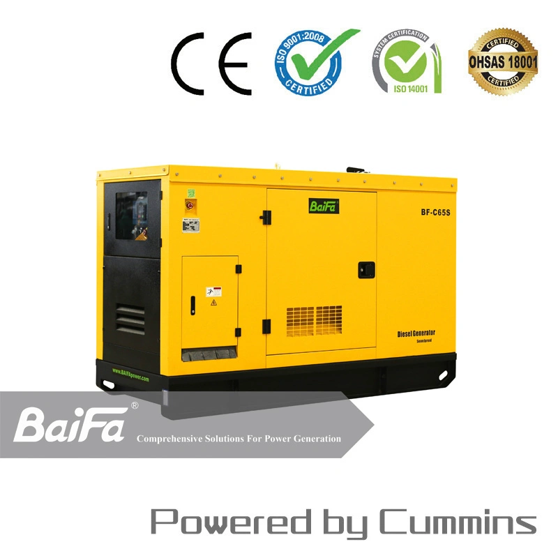 Middle Voltage 65kVA 50kw Silent Portable Cummins Diesel Power Generator with Durable Enclosed Frame Silent Canopy Price