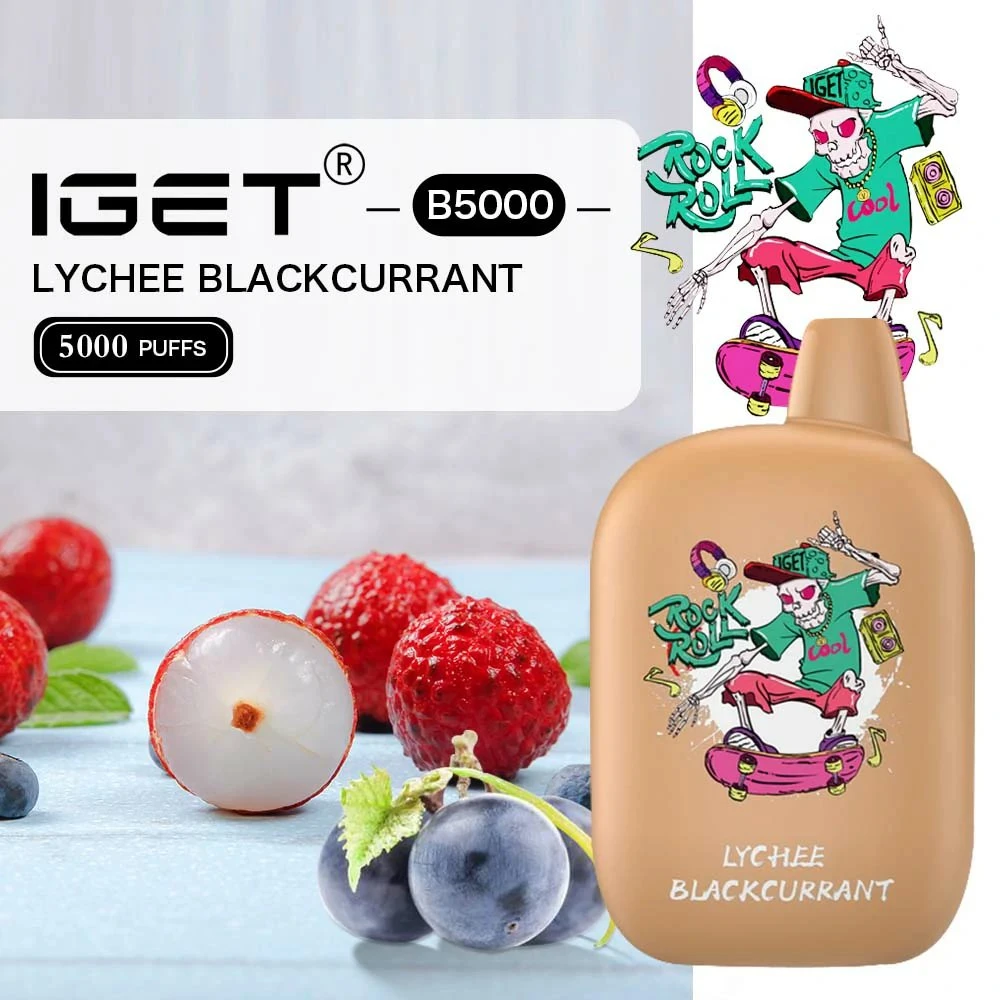 100% Original Iget B5000 15ml Vape Liquid Fruit Flavors 500mAh Battery for Rechargeable