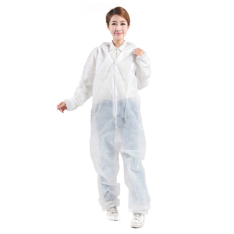 Low Weight Engineering Uniform Disposable Medical General Protection PP Coveralls