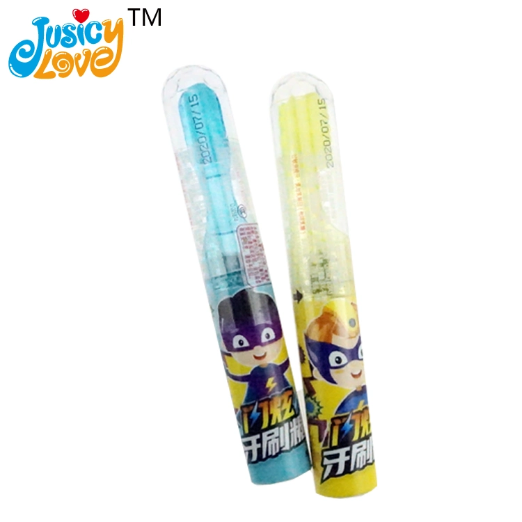 High-Quality Lighting Toothbrush Toy Hard Candy with Popping Candy