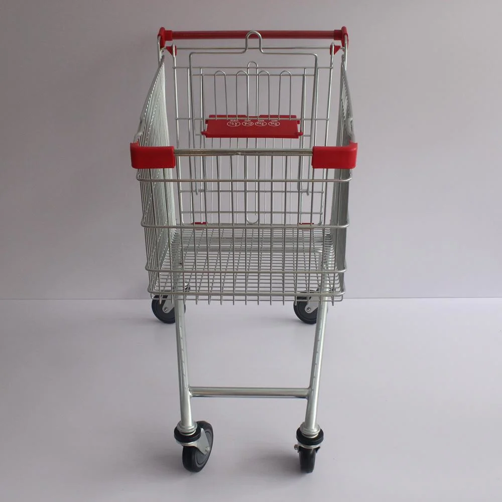 180L European Supermarket Rolltreppe Metall Shopping Trolley