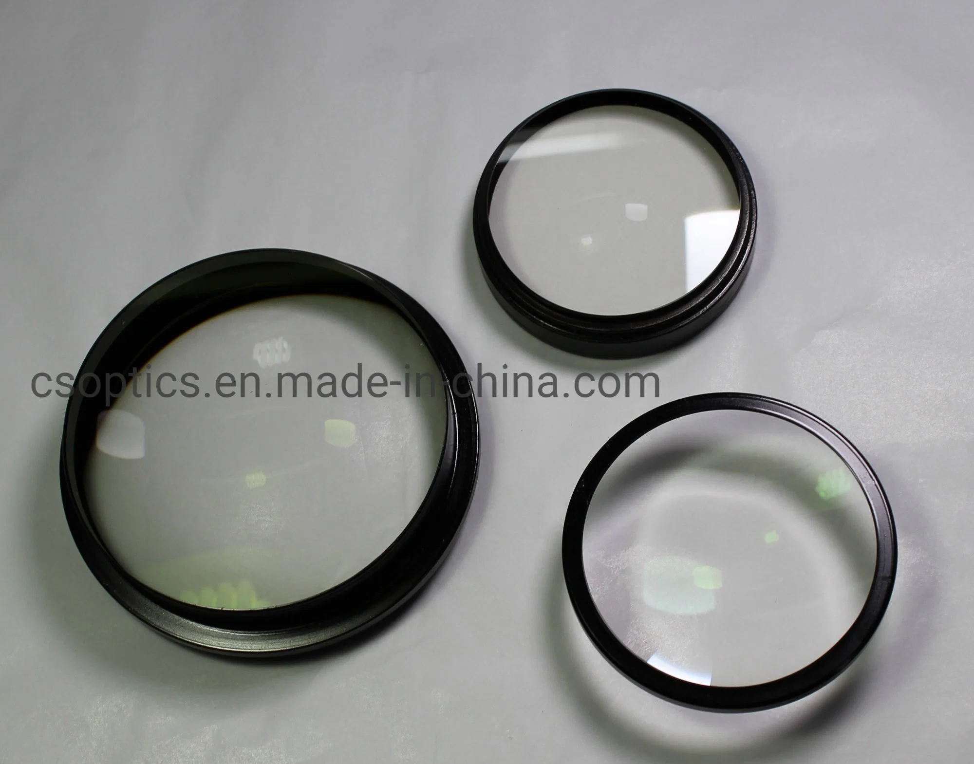 Optical Ar Coated Black Painting Edge Bk7 Plano Convex Spherical Achromatic Doublet Lenses