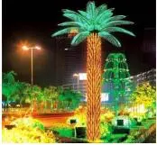 Paysage extérieur plus de 3m artificielle palm tree LED