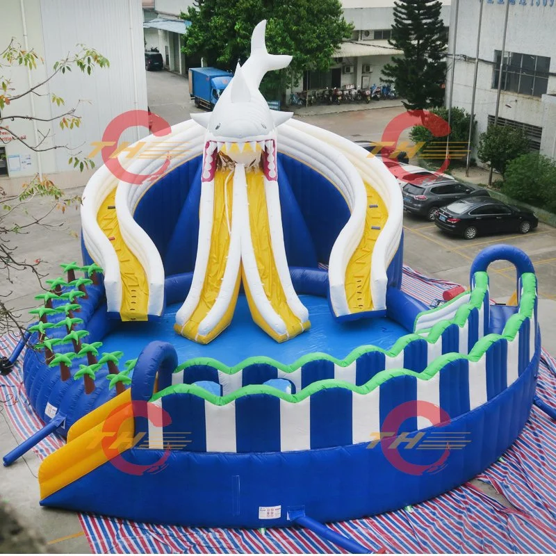 25m Diameter Giant Inflatable Shark Wate Park