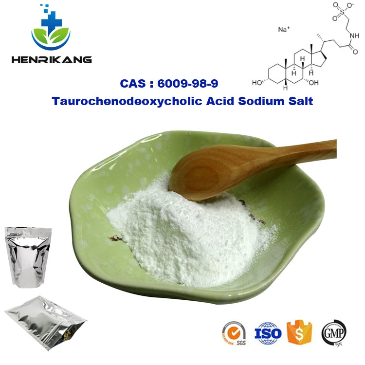 Api mayorista Taurochenodeoxycholic sal sódica del ácido CAS 6009-98-9