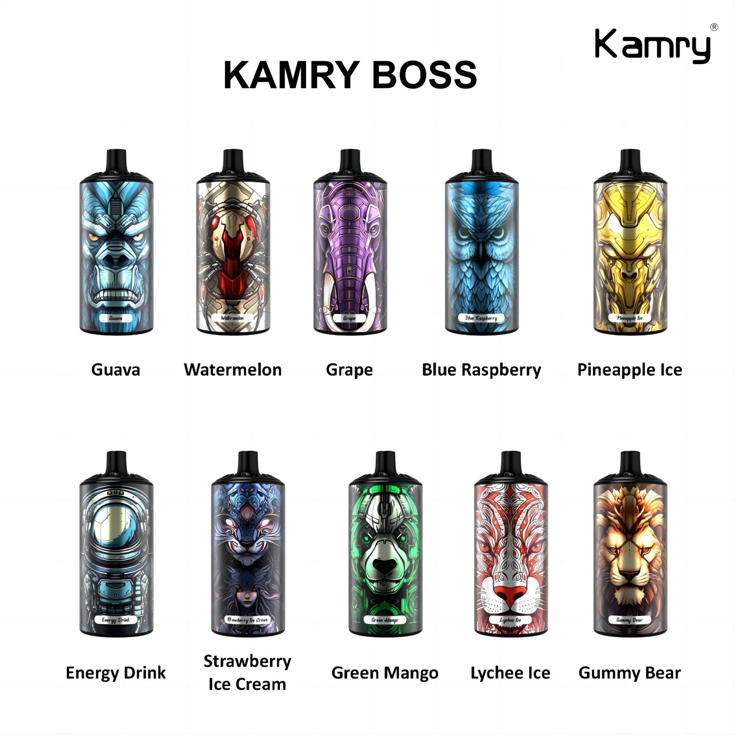 Kamry Boss 20ml Wholesale/Supplier Vape 10000 Puff Disposable/Chargeable E Cigarette