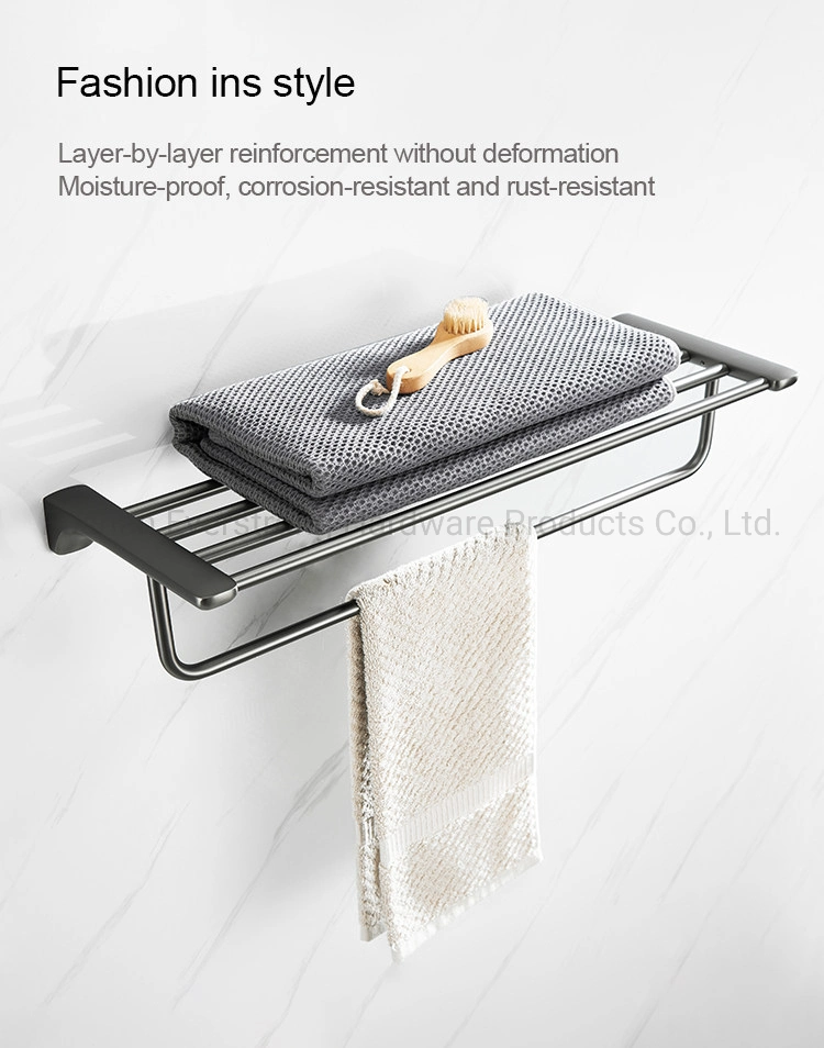 Everstrong Zinc Alloy Bathroom Accessories Series Towel Rail Rack Holder