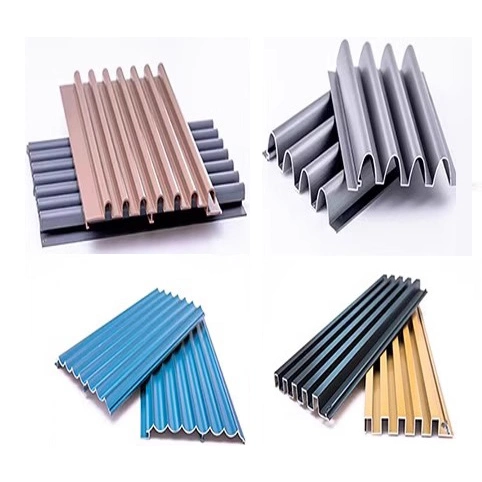 6063 T5 Aluminum Profile for Wall Decorative Aluminum Extrusion Wave Plate