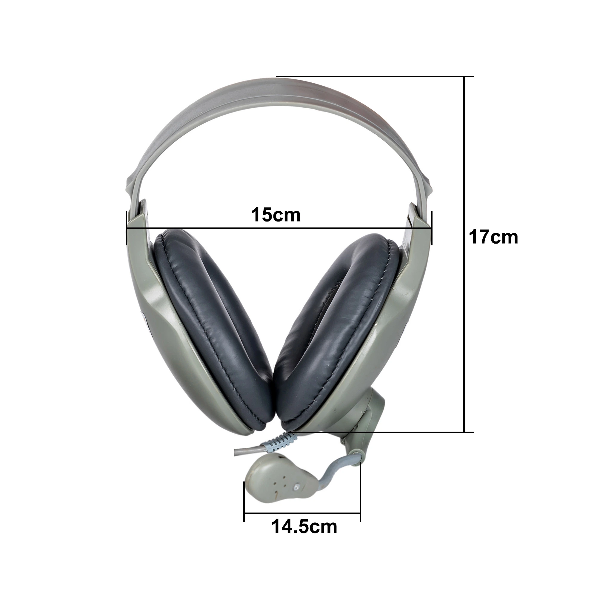 Headset 3.5mm Language Lab Headset Headphone CE RoHS OEM Used for Language Computer Lab Wired Cable Noise Cancelling Professional Xrl