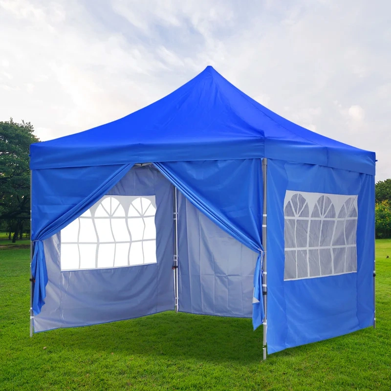 10X10 Pop up Canopy with 4 Removable Sidewalls, Portable Enclosed Instant Tent, Waterproof Outdoor Tent, Beach Sun Shelter