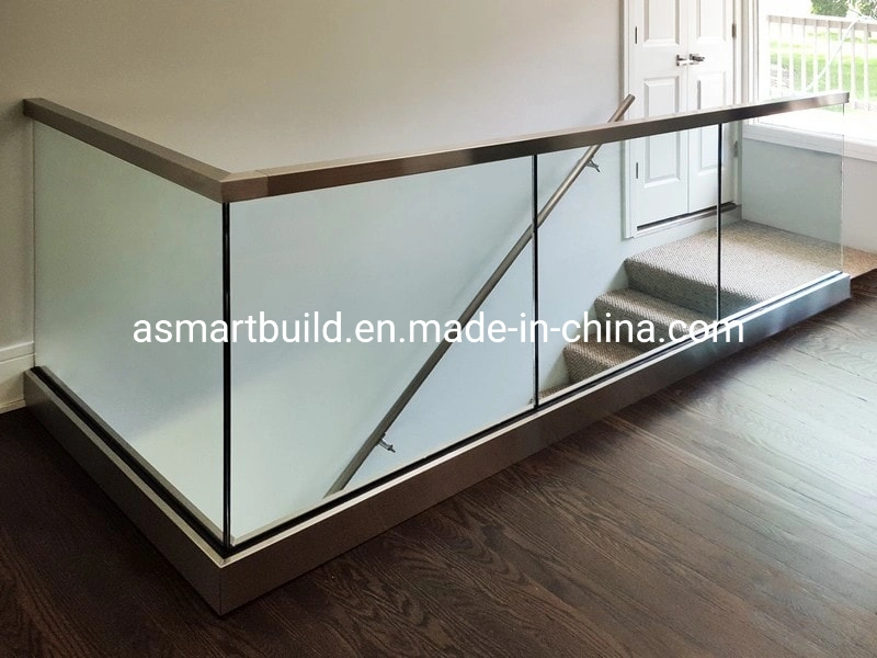 OEM Glass Balustrade Handrail for Balcony/Corridor Stainless Steel Railing