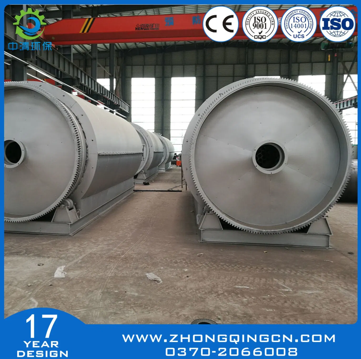 Waste Plastics/Waste Rubber/Waste Tires Pyrolysis Plant/Recycling Plant/Waste Treatment Equipment to Gasoline with CE, SGS, ISO, BV