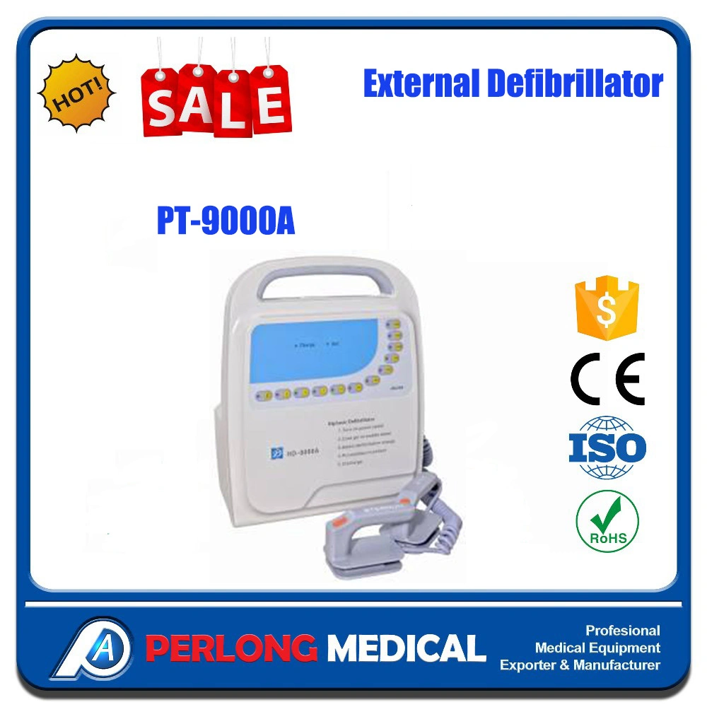 Desfibrilador externo de primeros auxilios de emergencia del hospital; PT-9000A