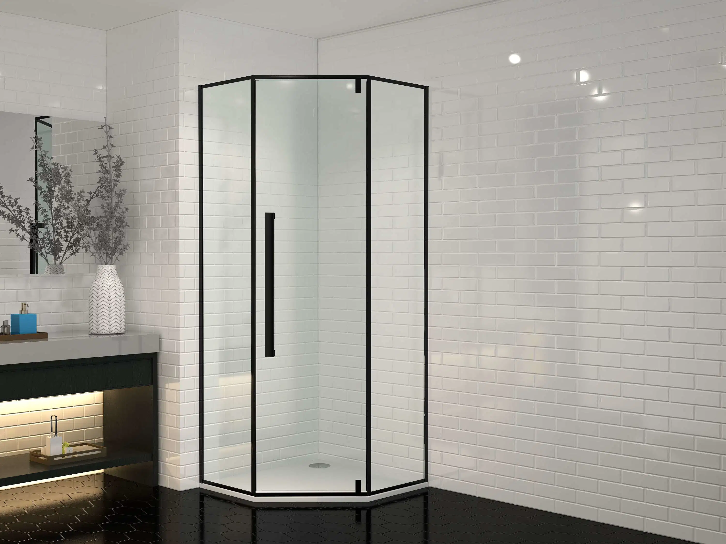 Black Shower Room Shower Enclosure