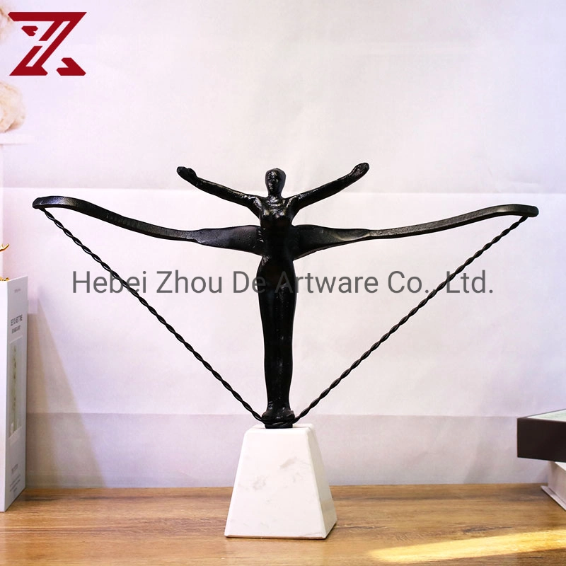 New Design Creative Black Metal Ornament Crafts Modern Home Decor Accessories