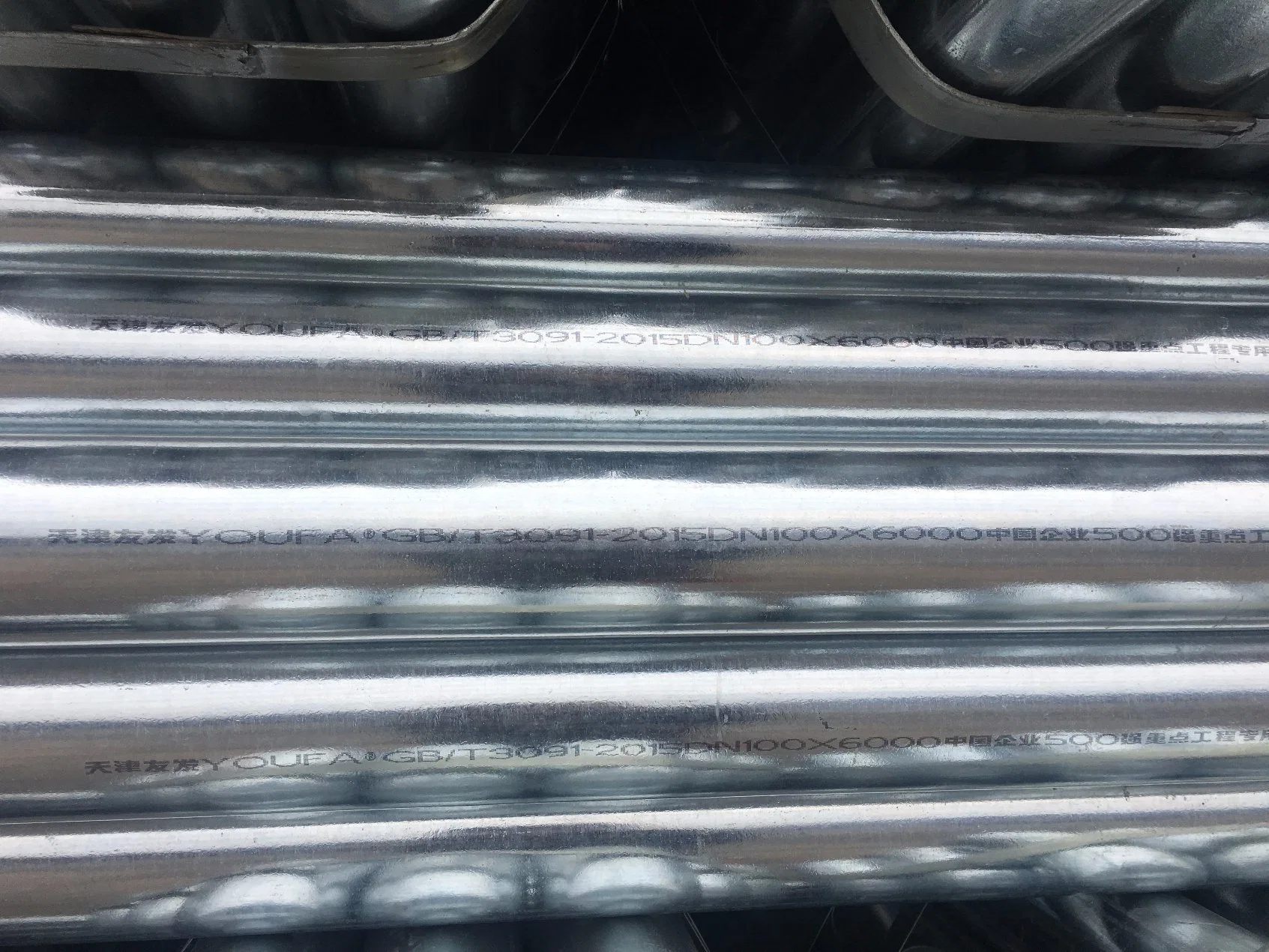 Tubo Galvanizado de Acero Dulce Estandar ASTM A53 A500 Sch40 Sch80