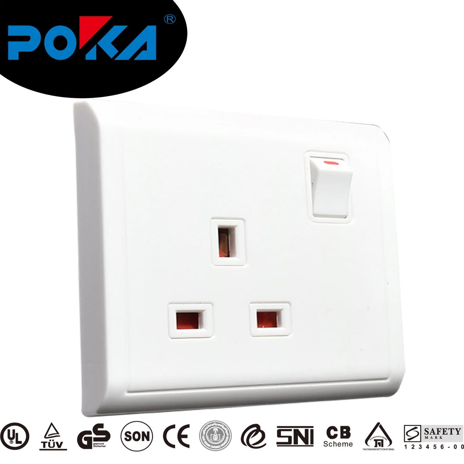 Conector hembra de pared estándar doble monopolar BS1363 precio de fábrica