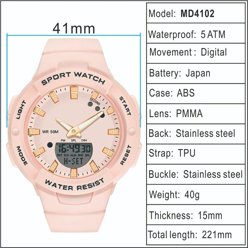 Mercado da China 2022 Novo Relojes Sport relógios digitais para Mulheres