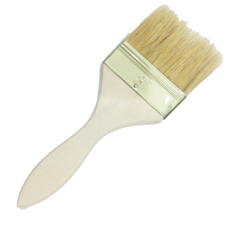 White Bristle Wooden Handle Paint Brush Painting Hand Tool for Hardware Building