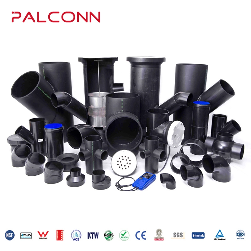 China Manufacturer Palconn 50*5.6mm Pn20 Black Irrigation HDPE Pipe and Fittings for Agriculture