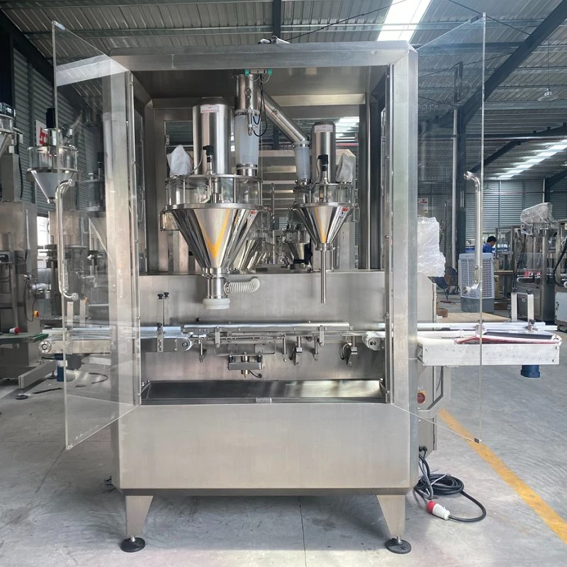 Nitrogen Inflation Milk Powder Filling Machine Can Seaming Machine