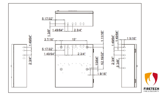 Homologué UL 2 boucles adressable intelligent (504 périphériques) du panneau de commande d'alarme incendie Modèle : DT106