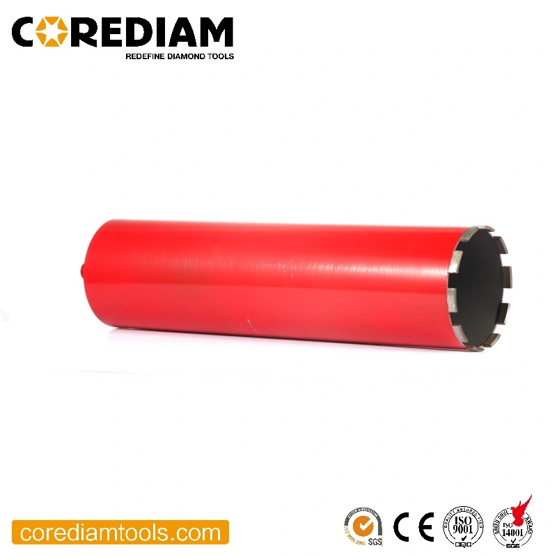 1''-14''/25mm-350mm Laser Welded Diamond Wet Core Drill Bits with Roof Segment for Different Hardness Concrete/Diamond Tool/Drilling Tool