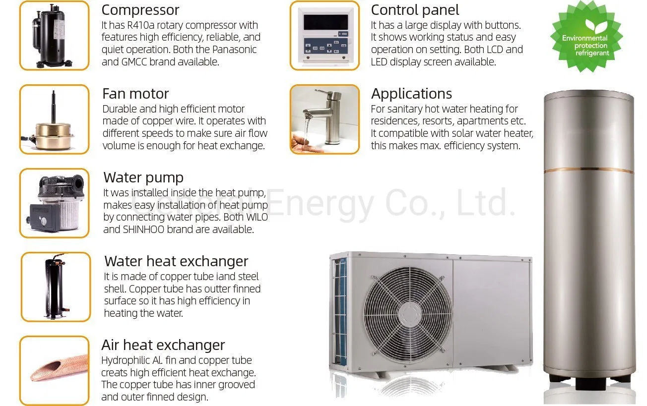 2022 الصين SUS304 و SUS316L من الفولاذ المقاوم للصدأ Solar المياه الساخنة خزان احتياطي لسخان مياه مضخة التسخين