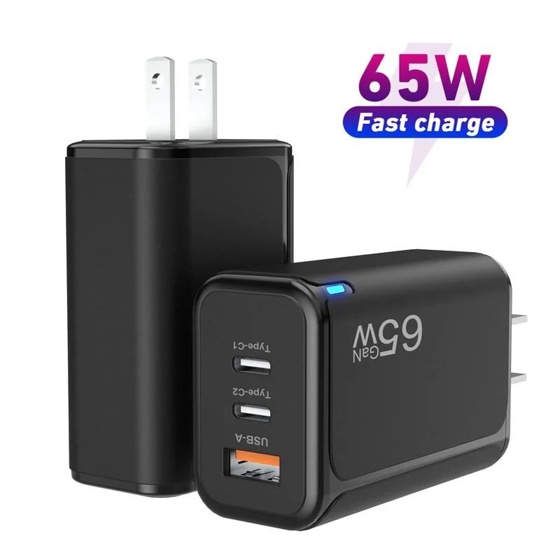 65W GaN Ladegerät Pd 65watt Travel Chargers Multi-Funktion transparent Ladeadapter Für Pd