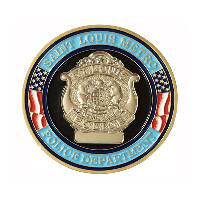 Custom Gold USA Souvenir /Desafío/Premio/Policía/Military Coin Embossed Logo Medalla de Metal Y Challenge Coin (300)