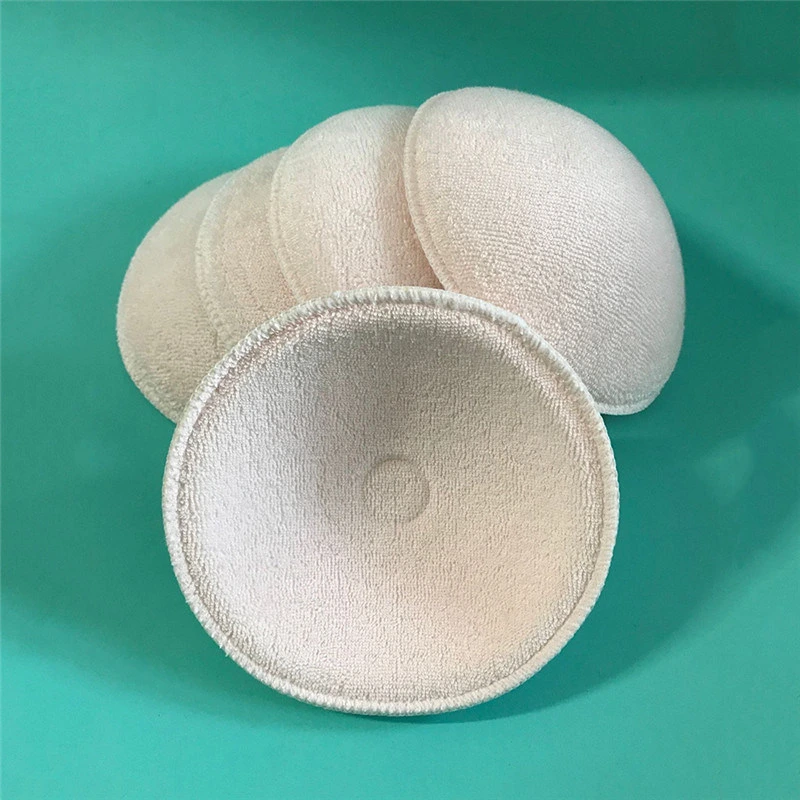 Washable Organic Bamboo Cotton Natural Cloth Nursing Reusable Breast Feeding Pads