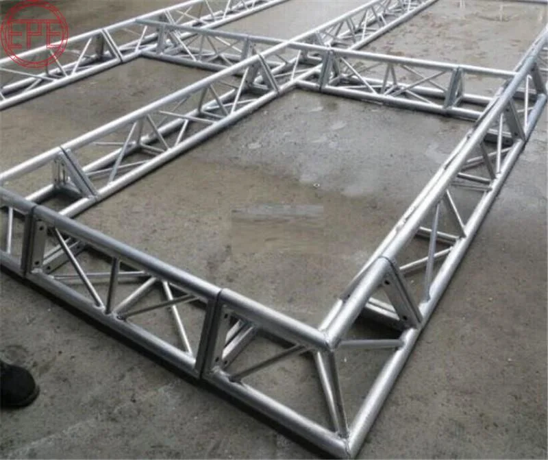 Small Outdoor Concert Mobile Stage Lighting Display Truss Move Head Lights PAR Lights Truss Aluminum Made