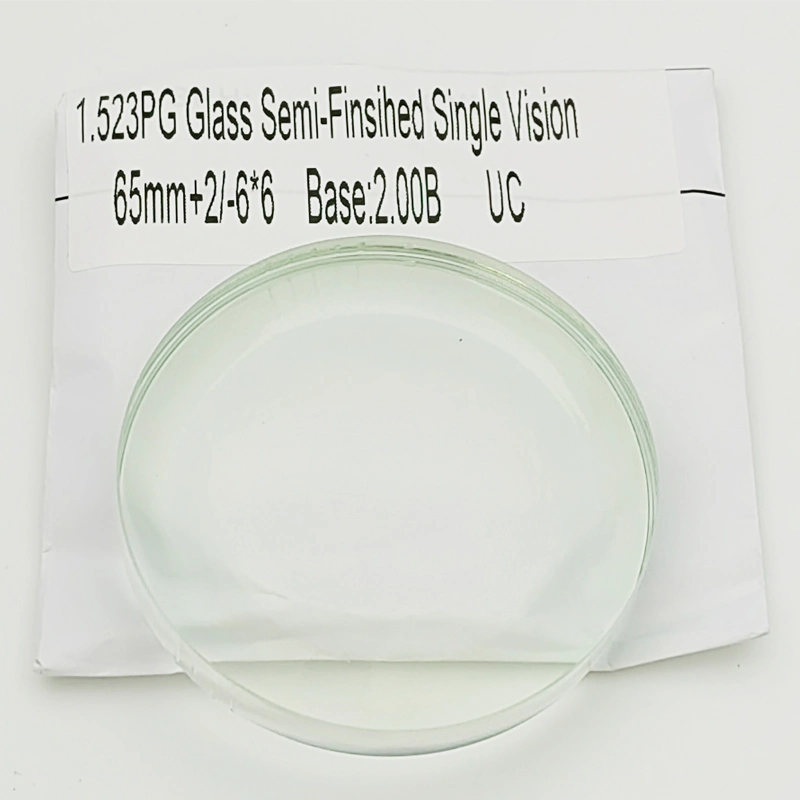 1.523 Photogray Glass Semi-Finished Single Vision UC Mineral Lens 71mm