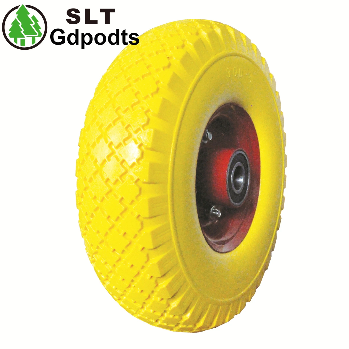 300-4 galvanizado do cubo de roda à prova de punção de borracha da roda Wheelbarrow pneu do lado da roda rodas do veículo