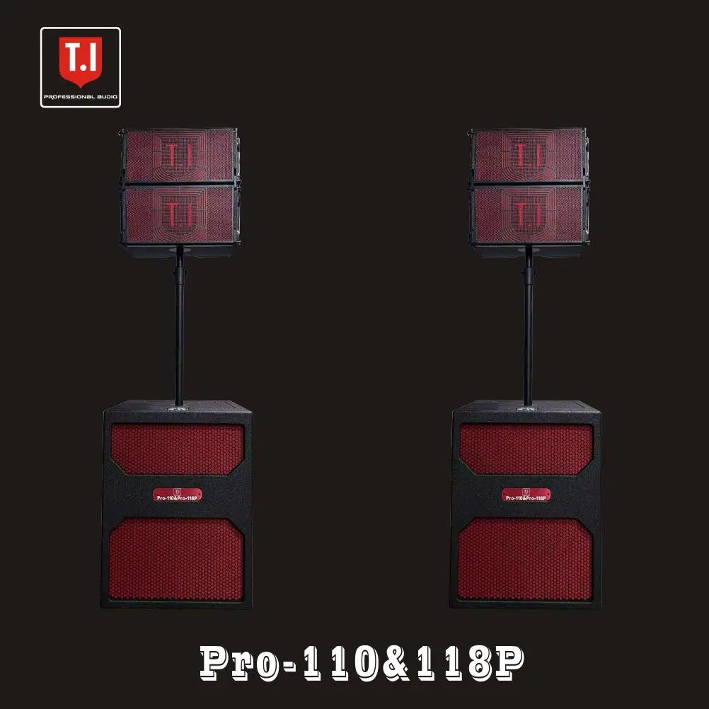 10 Inch Professional Line Array Speaker T. I PRO Audio Waterproof Mini Sound System