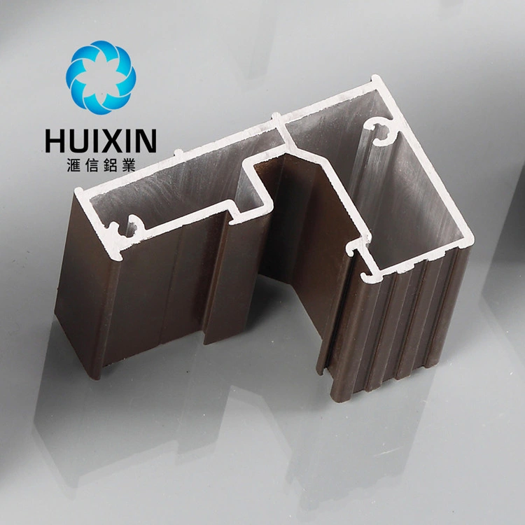 Black Powder Coating Casement Door Aluminium Extrusion Material