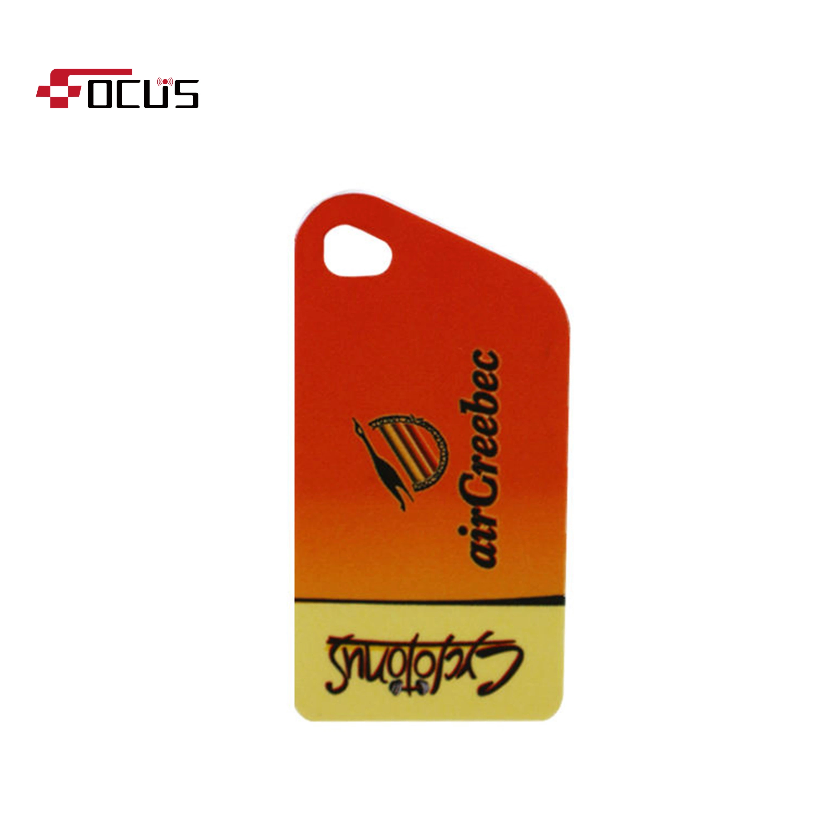 Mini Plastic RFID Key Tag Access Control RFID Card with Hole Punch