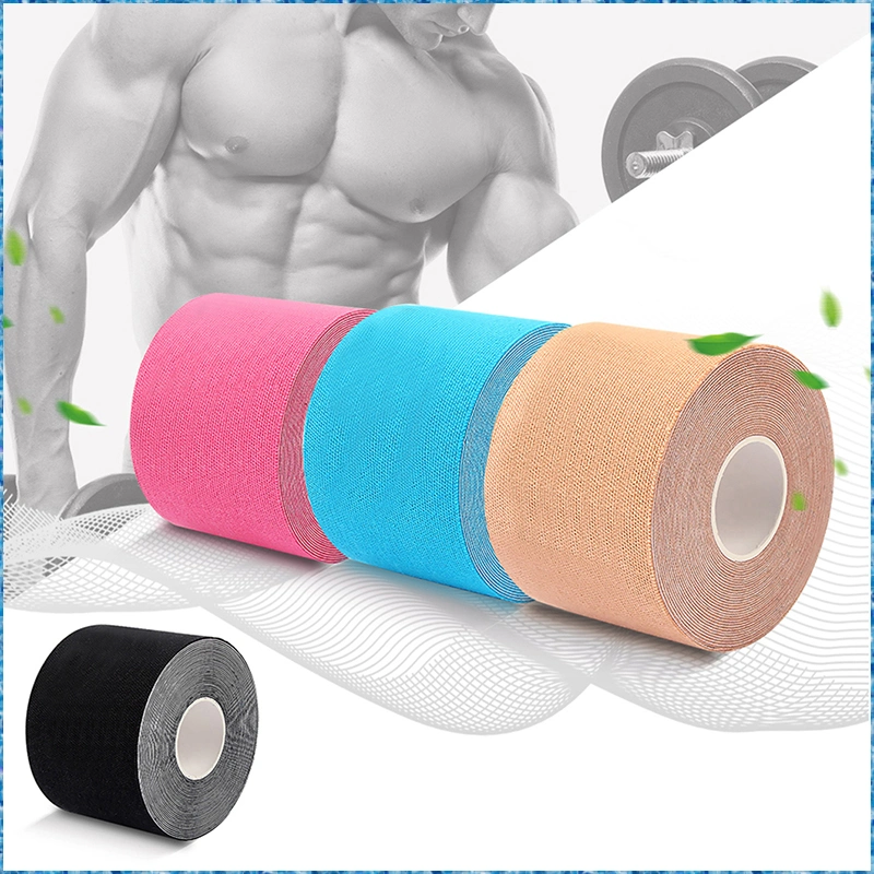 Free Samples CE FDA 96% Cotton + 4% Spandex Rigid Sports Kinesiology Tape