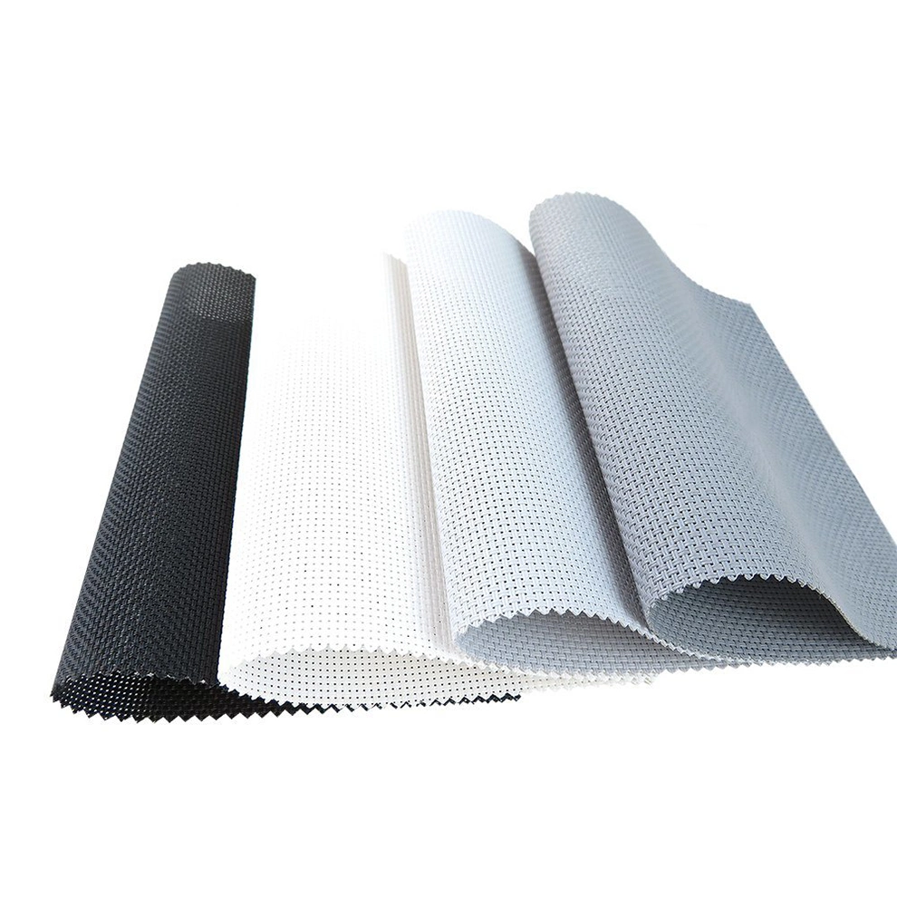 Waterproof Outdoor Textile 1% Openness Best Sunscreen Roller Blind Fabric Made in China