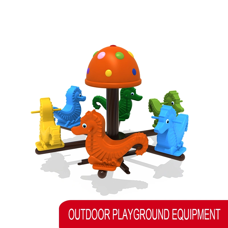 Seis carrusel niños Merry Go Round Garden Games no poder Equipo de juegos al aire libre