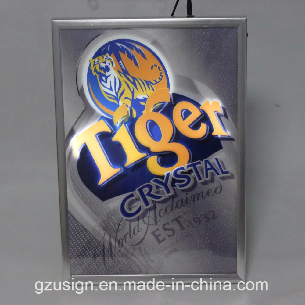 Snap Aluminum Picture Photo Frame with LED for Exhibition