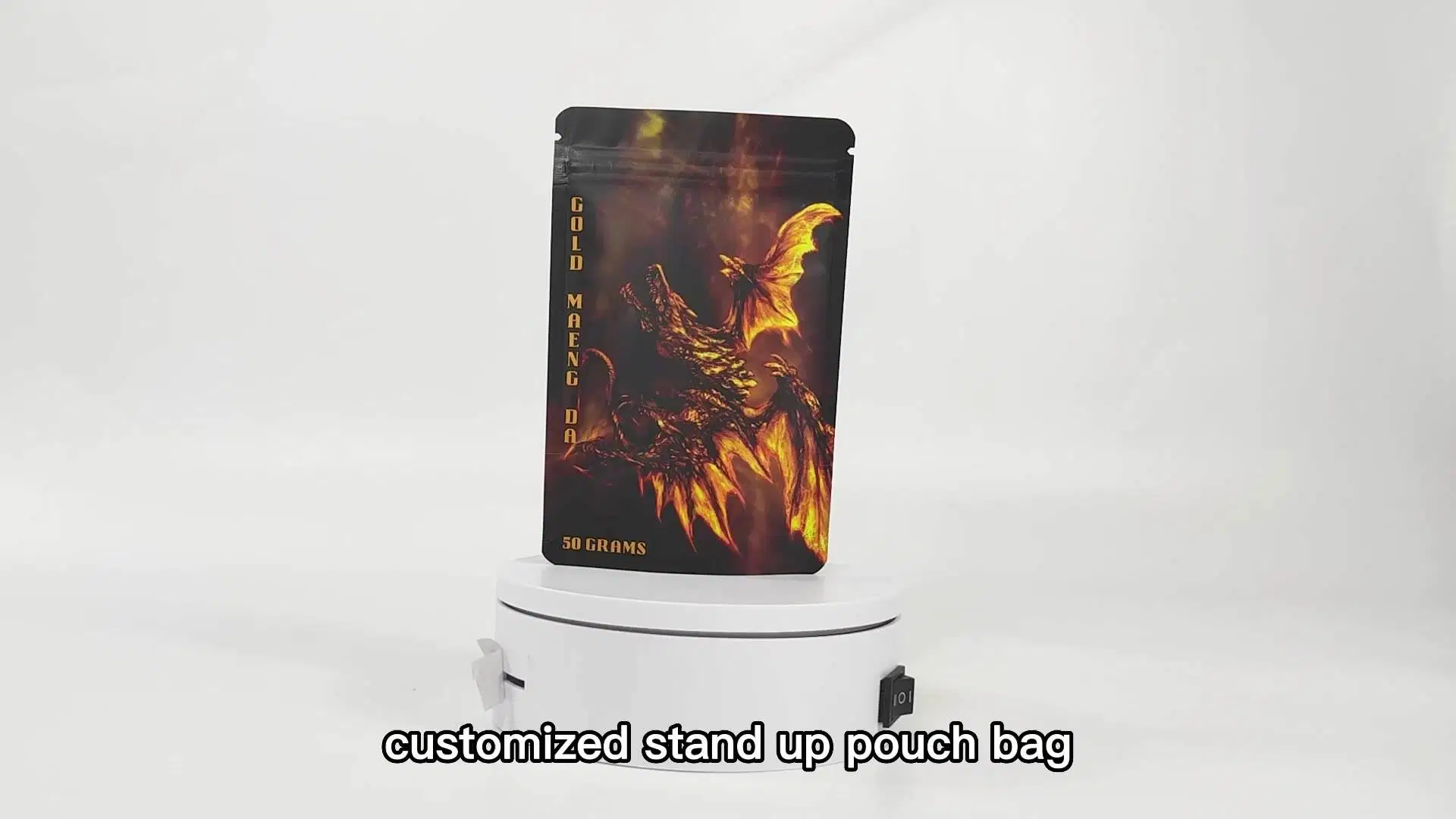 Custom Digital Printing Small Packaging Zipper Stand up Pouch Aluminum Foil Zip Lock 3.5g Smell Proof Mylar Bag