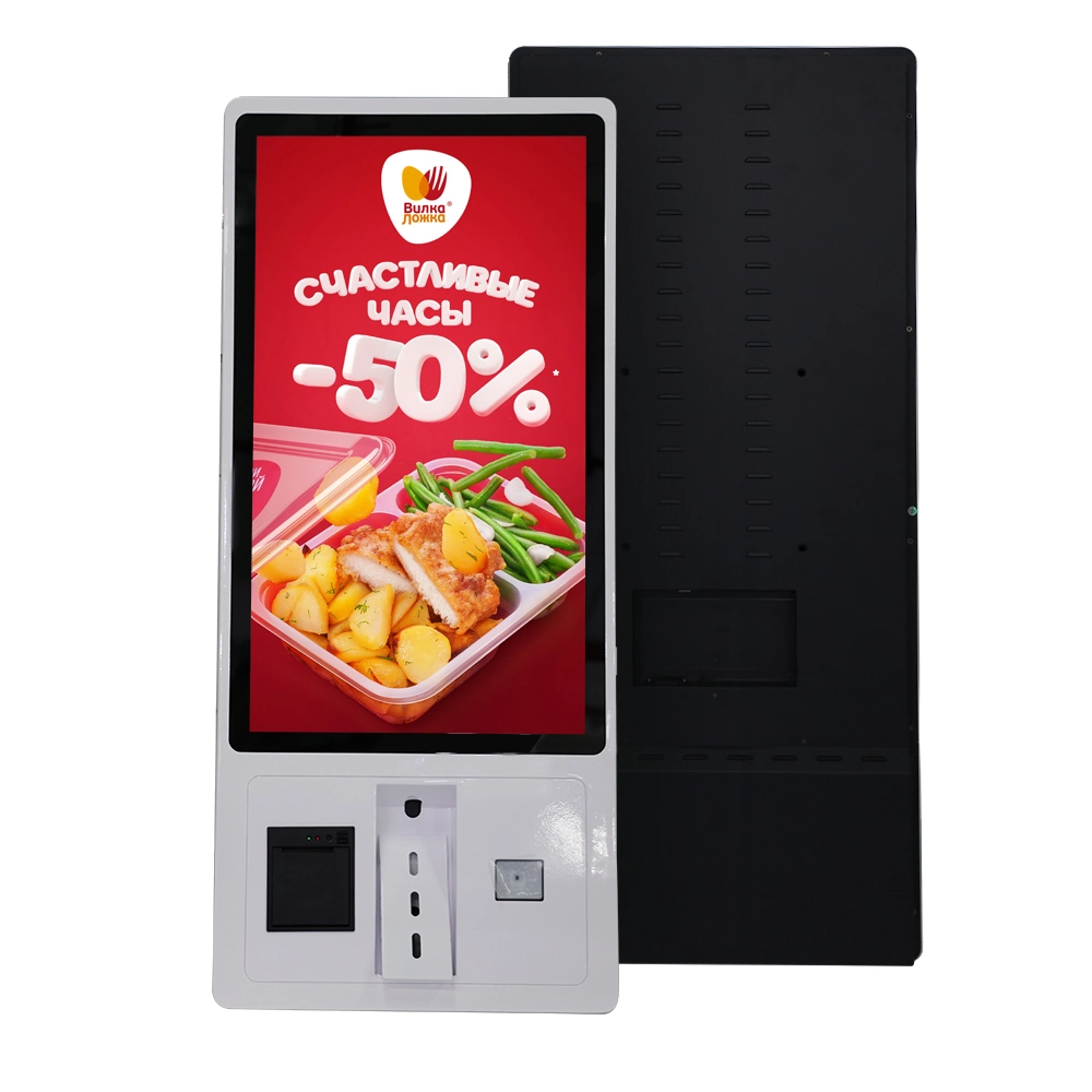 Comida rápida pantalla táctil de 21,5 23,8 32 pulgadas POS Self Servicio pago pedidos Kiosk para restaurantes