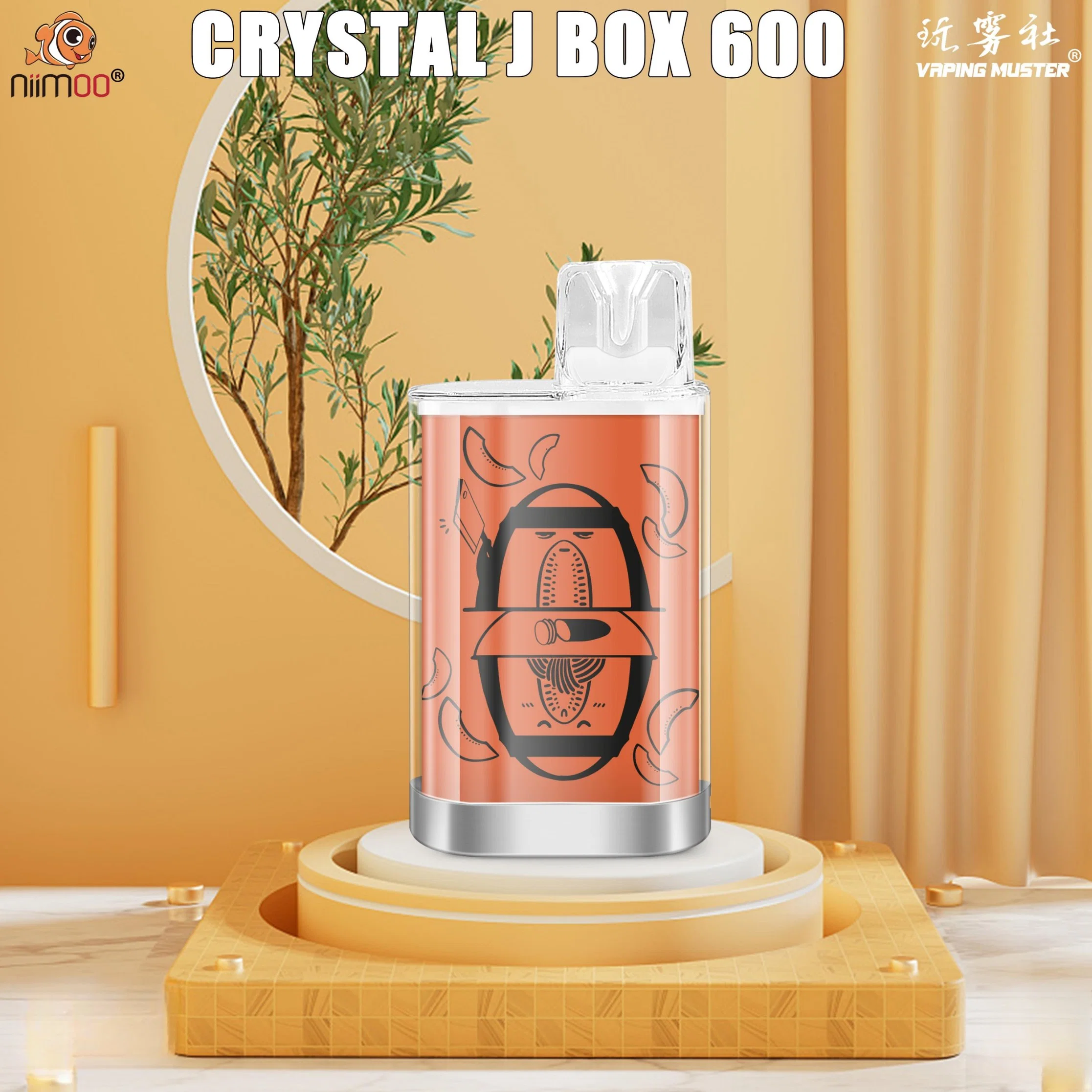 Niimoo Crystal J Box 600 Puff Wholesale/Supplier Mini Electronic Cigarette 400mAh Battery Disposable/Chargeable Vape Box