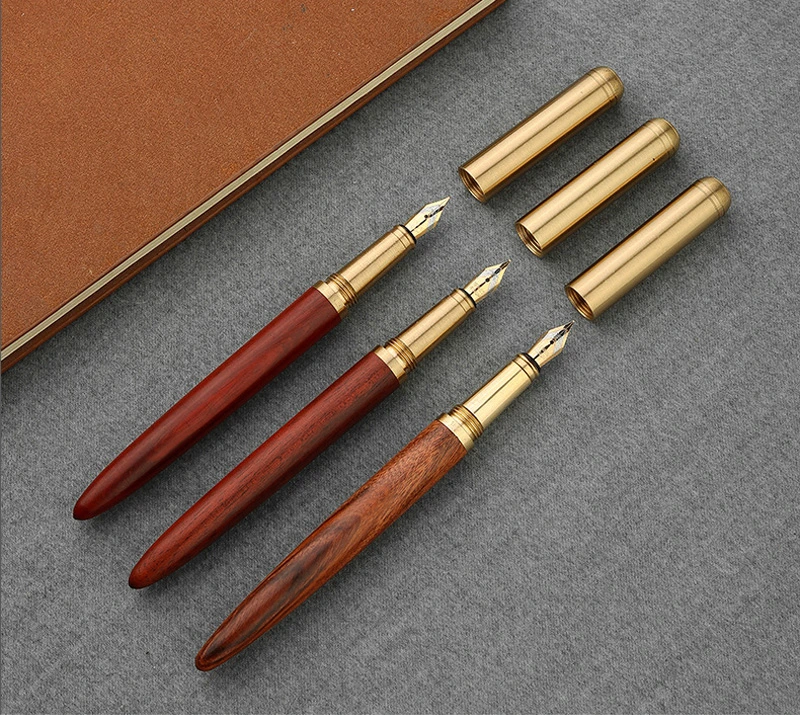 Brass Wood Pen Creative Wooden Gift Pen Fountain Pen