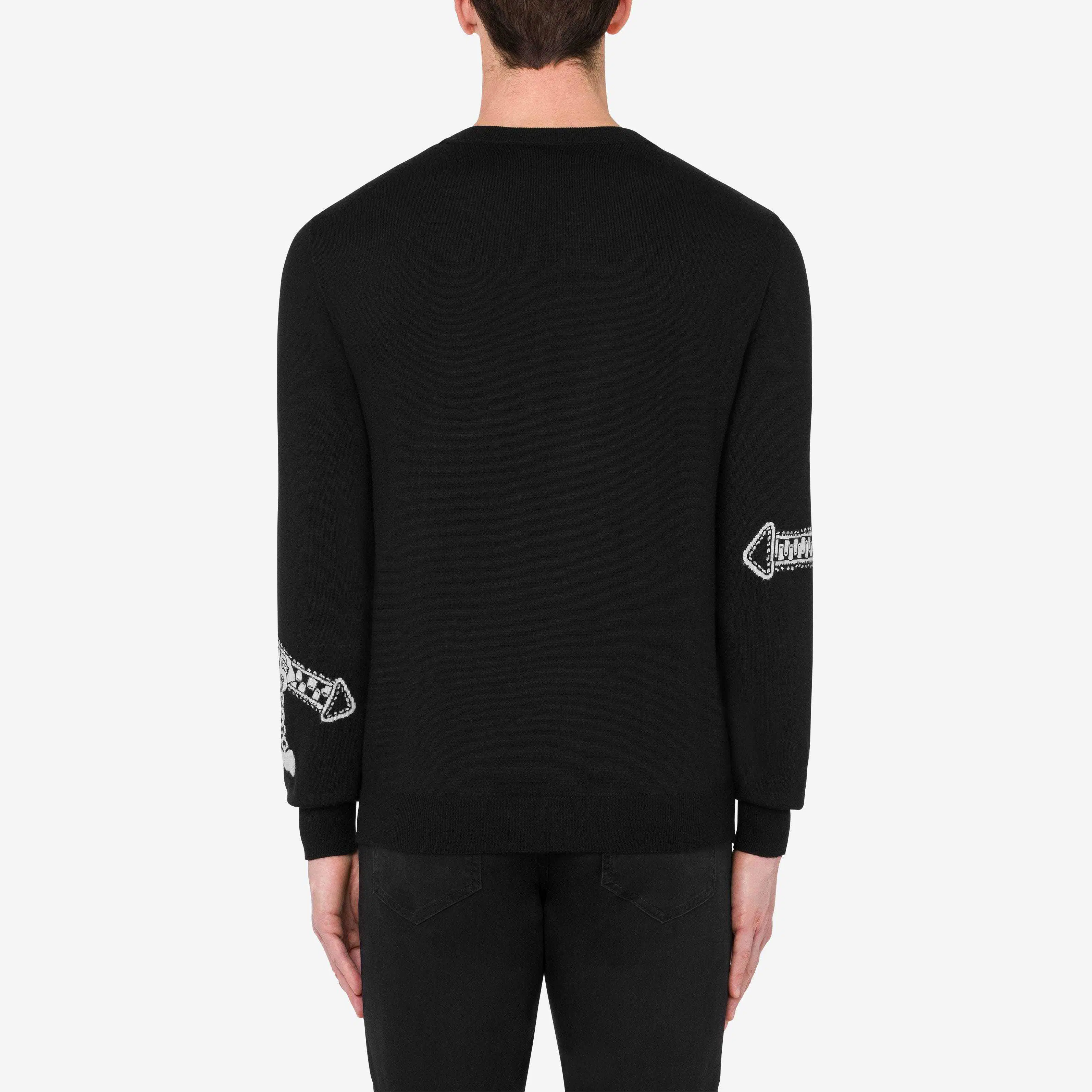 New Design Men impresión Digital Jersey de algodón ropa de punto moda Casual Suéter de lana gruesa para