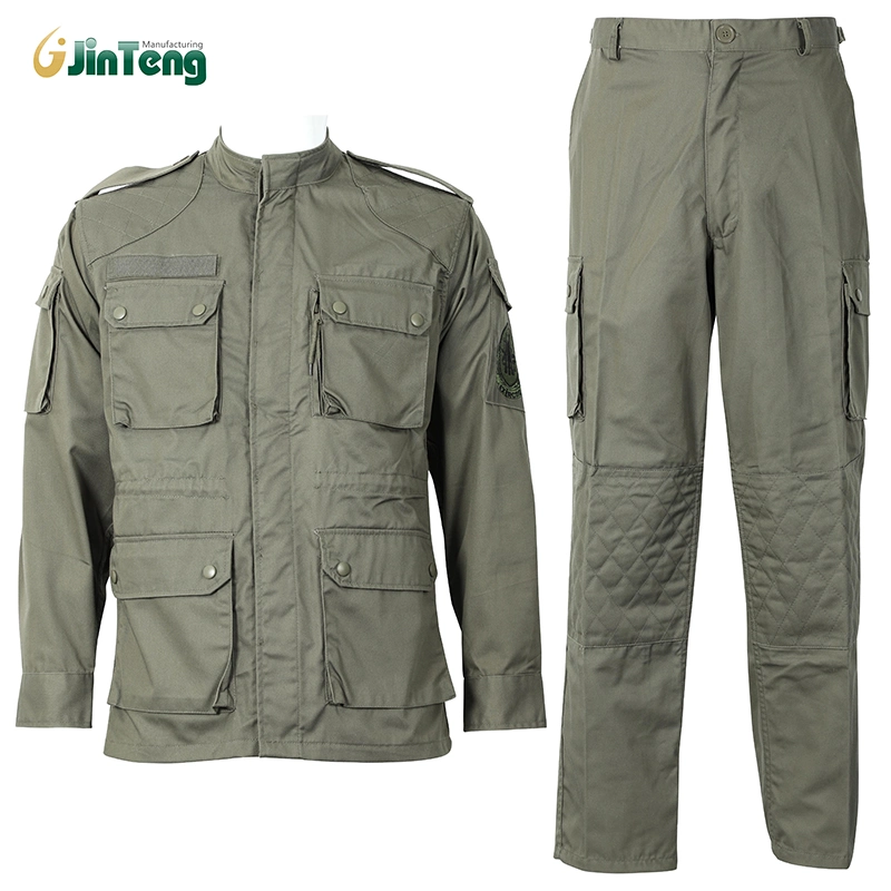 65% Polyester 35% Cotton Jinteng 1 Set/Polybag, 10 Sets/Carton Clothes Military Style Camouflage Uniform