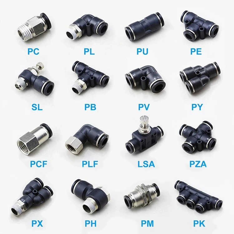 pH08-02 Male Banjo Fitting Push to Connect Fittings Compact Push in Hose Connector Fitting