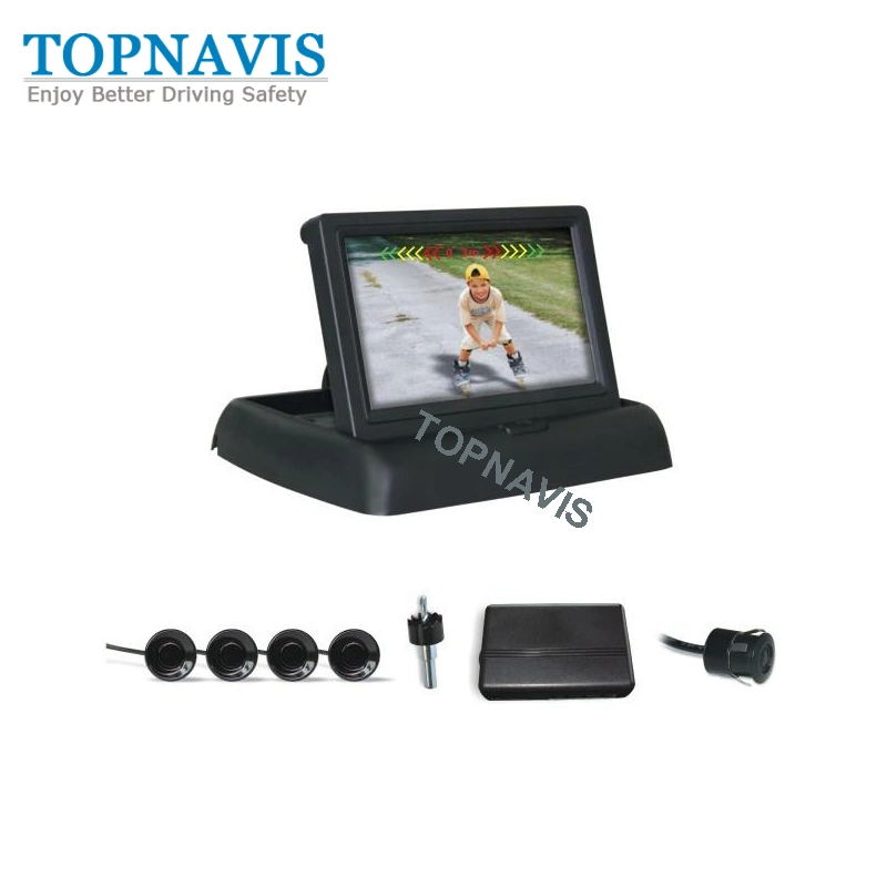 Backup / Reverse Video Parking Sensor for Car / Van with 4.3 Inch Foldable Monitor