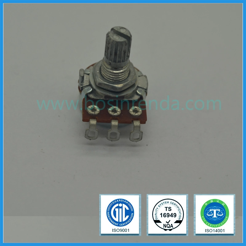 Potentiomètre rotatif 16mm B50K B100k pour l'équipement audio